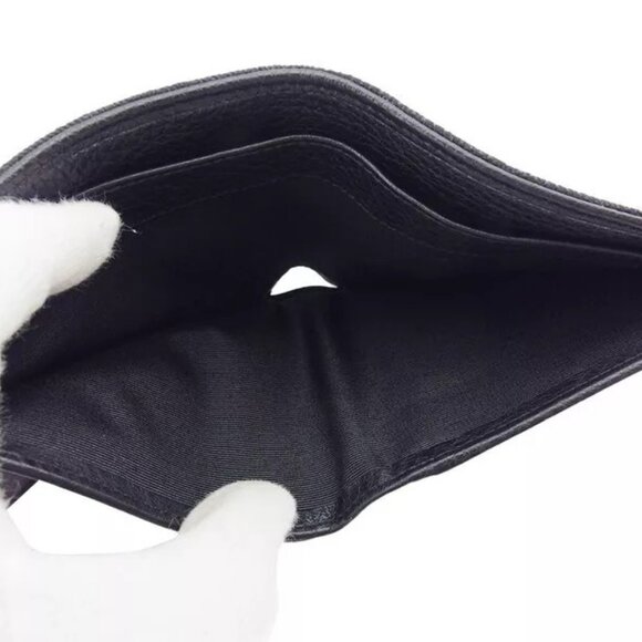 BVLGARI Bifold Billfold Logomania Canvas x Leather Authentic Used - Picture 5 of 9